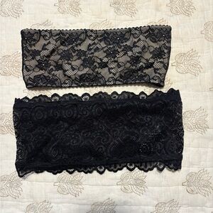 2 for $10 Free People Black Lace Bandeau